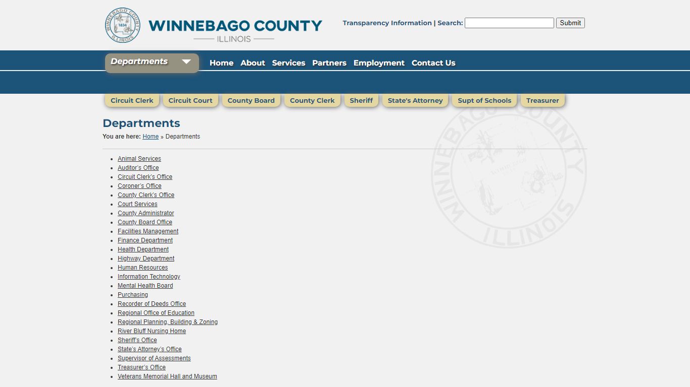 : Departments - Winnebago County, Illinois